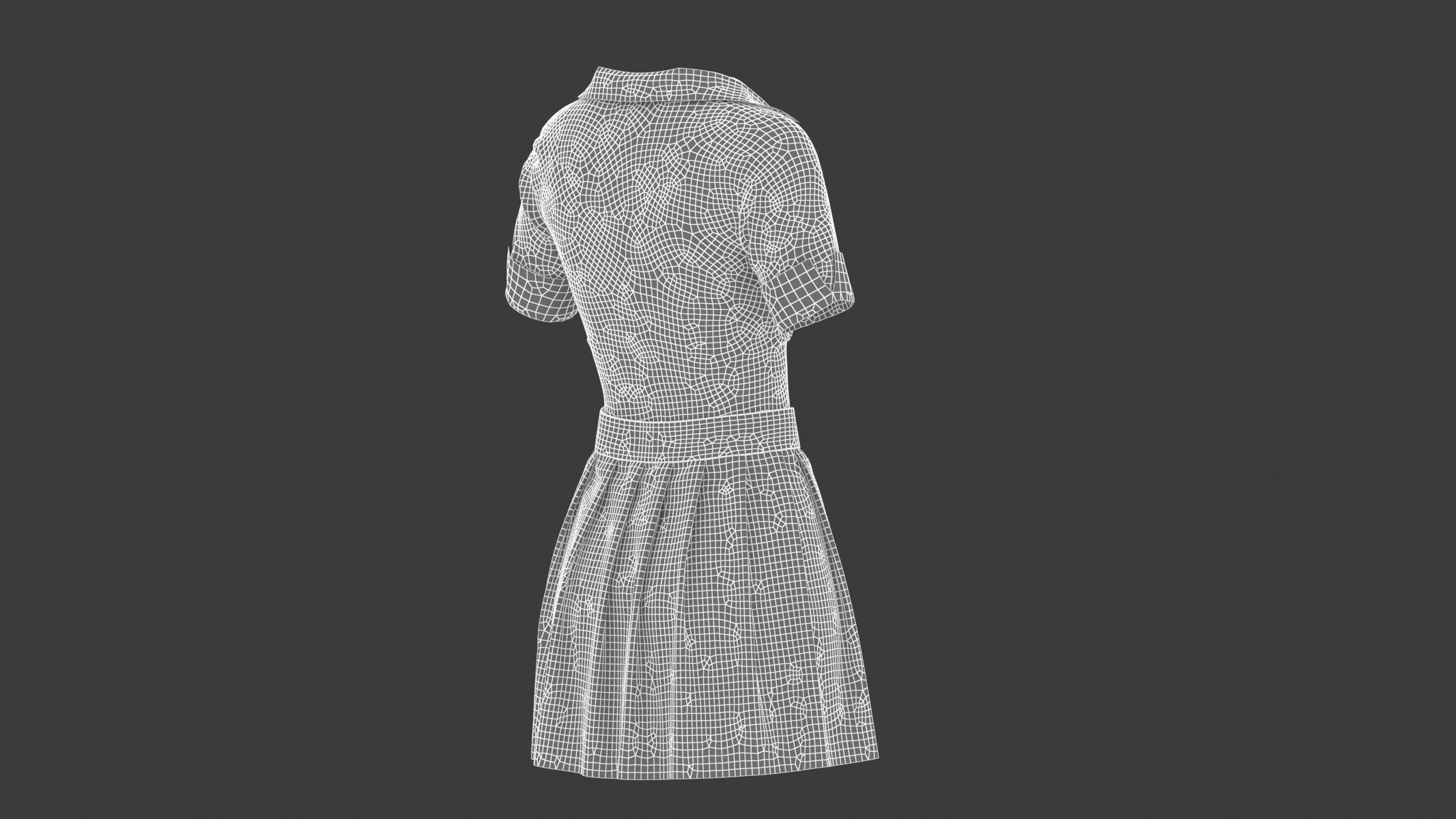 Woman Outfit 04 Low-poly 3D model_13