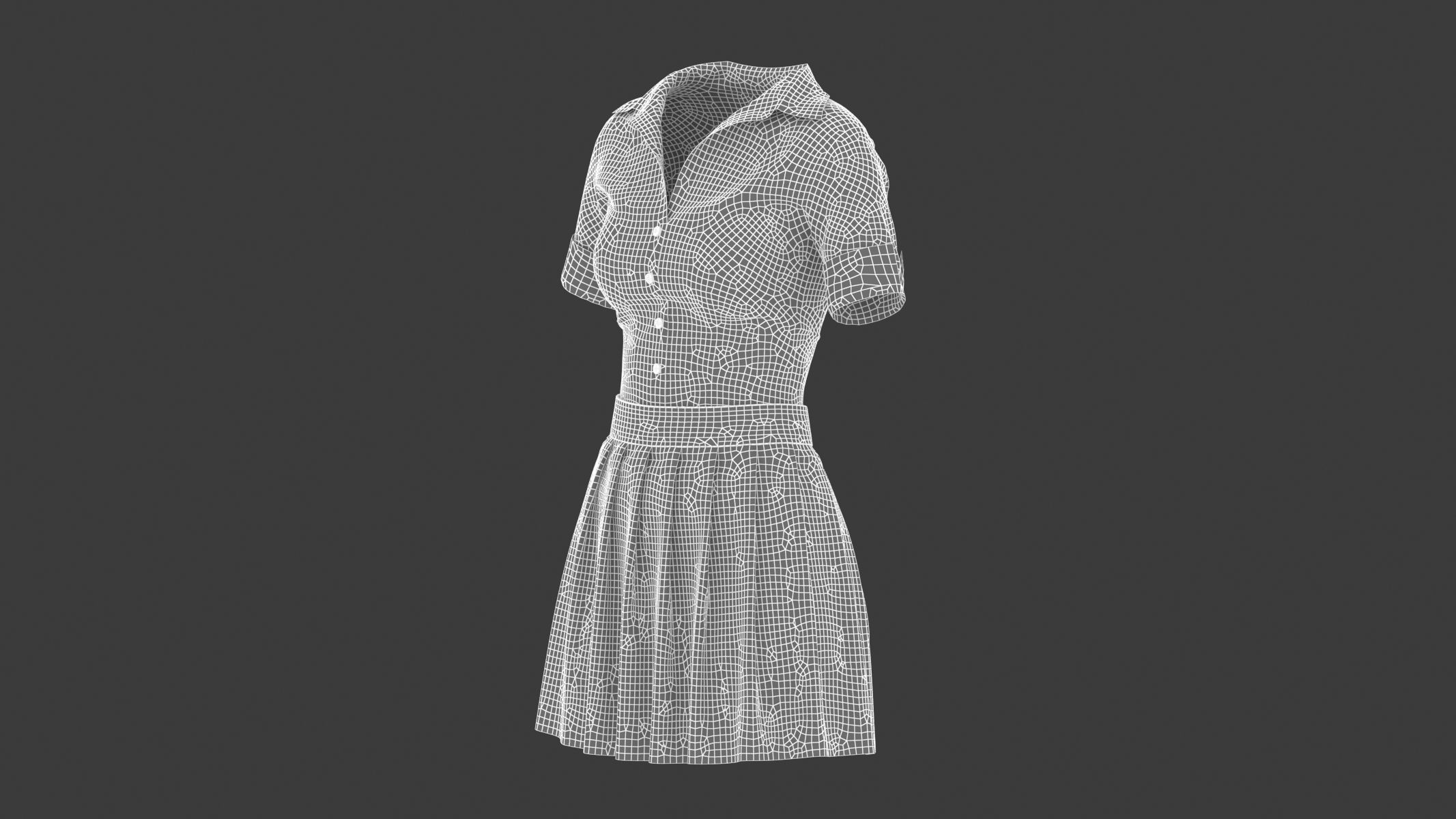 Woman Outfit 04 Low-poly 3D model_17