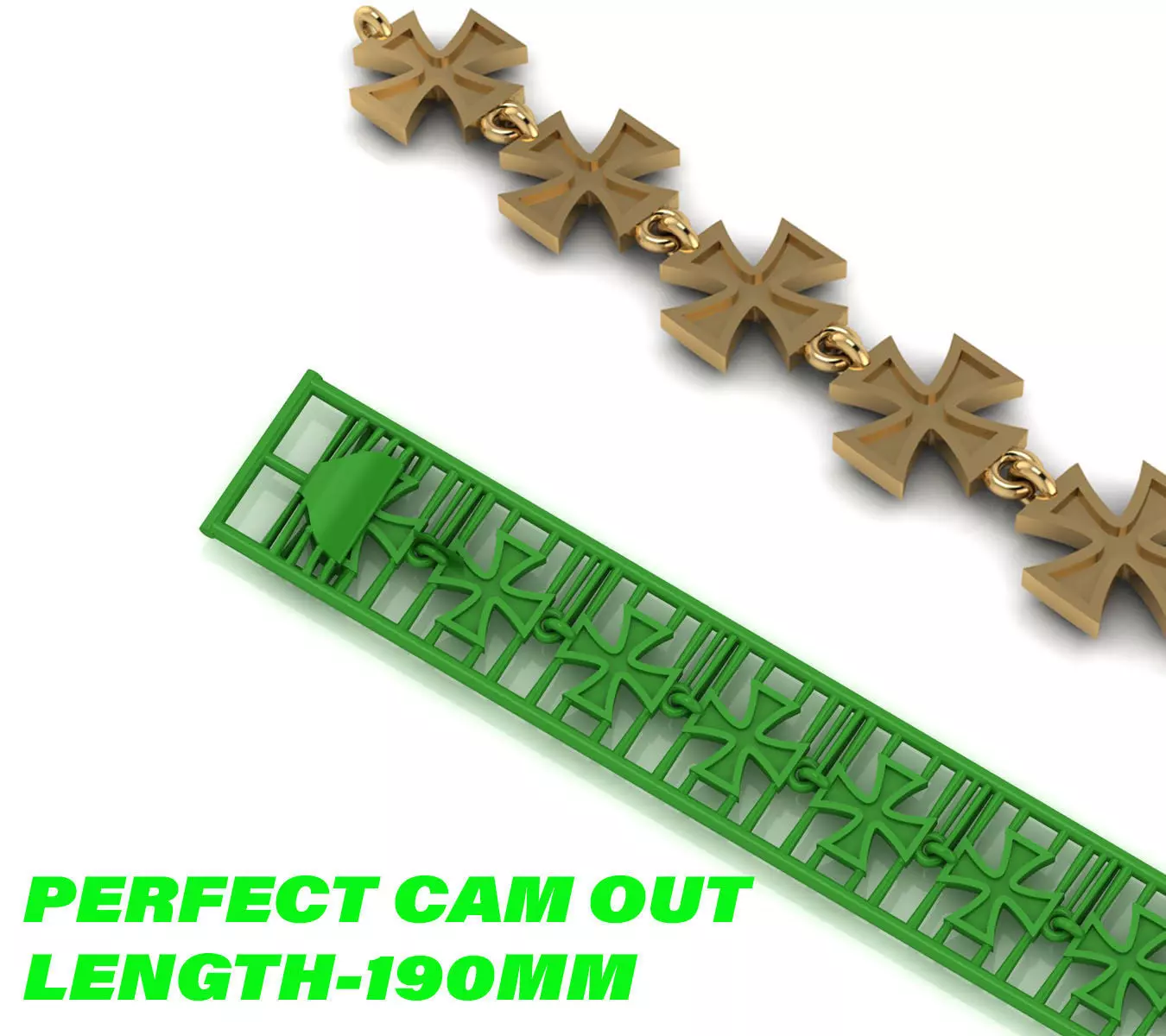 DIRECTLY CASTABLE CROSS BRACELET JEWELRY  TESTED 3D print model_0