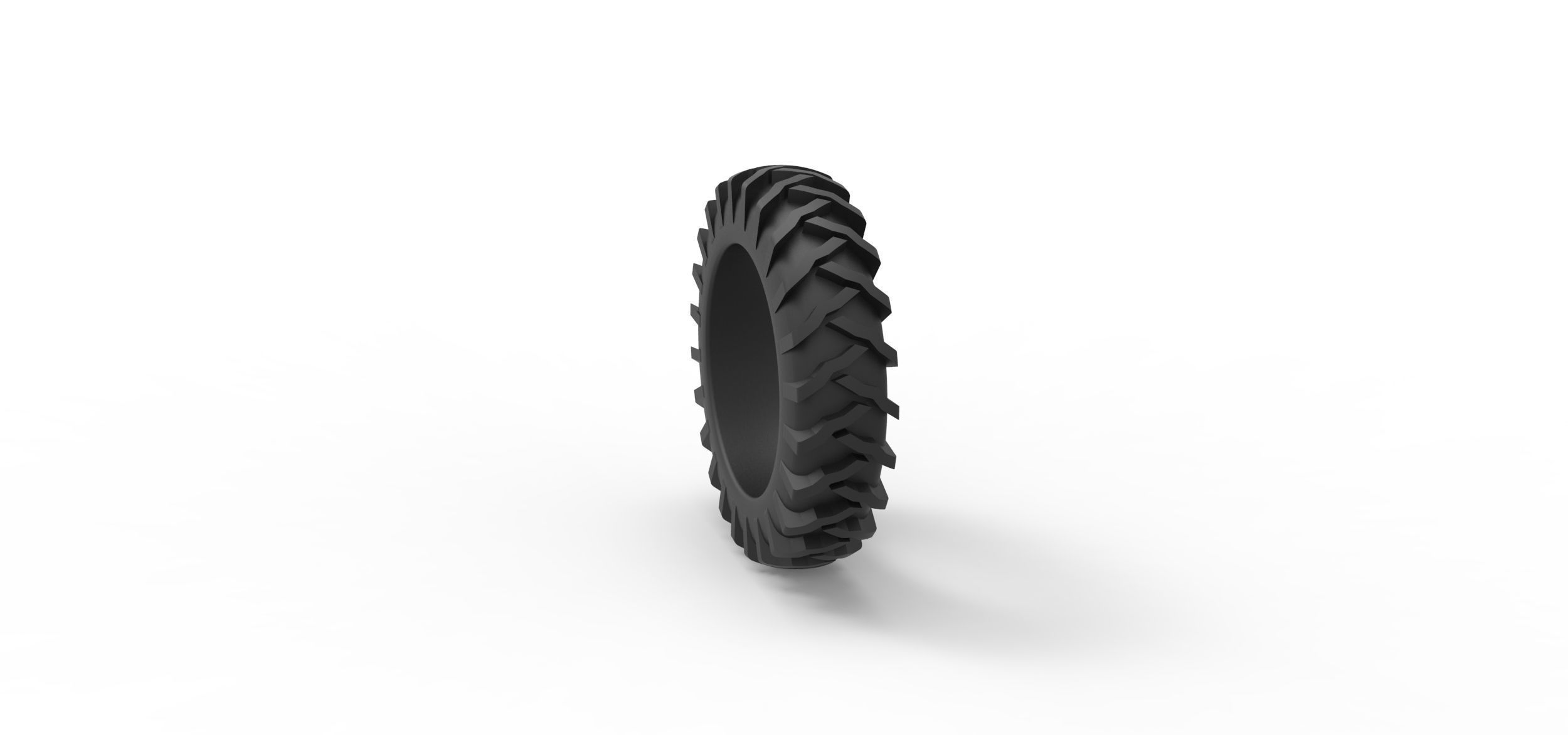 Tractor tire 23 Scale 1 to 25 3D print model_7