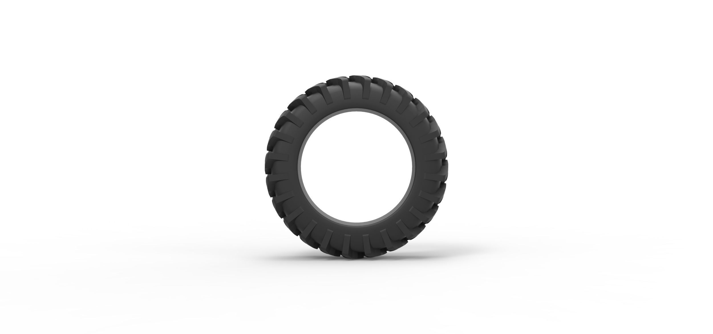 Tractor tire 23 Scale 1 to 25 3D print model_4