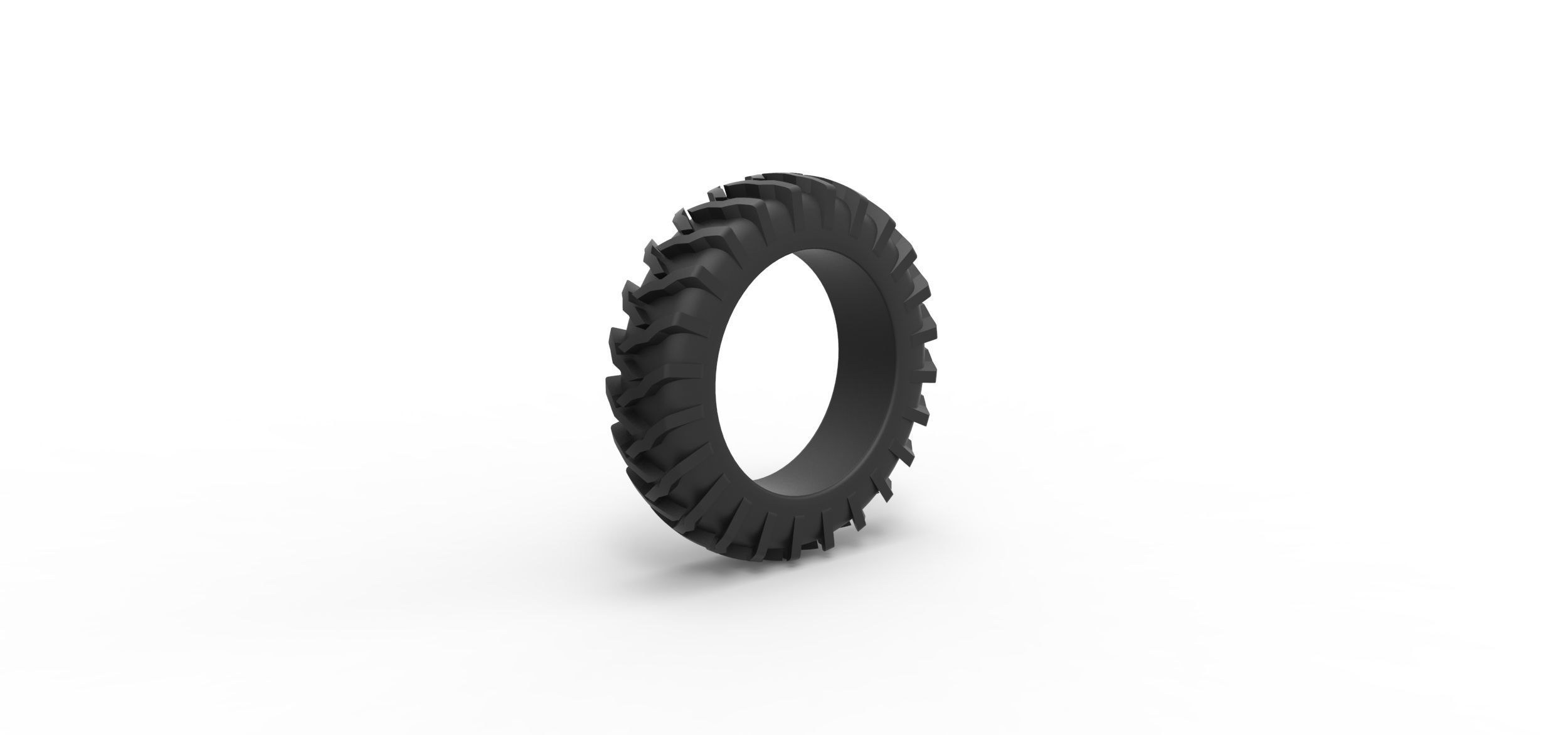 Tractor tire 23 Scale 1 to 25 3D print model_1