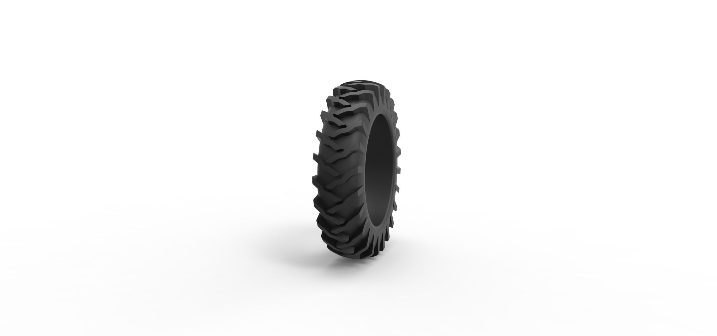 Tractor tire 23 Scale 1 to 25 3D print model_2