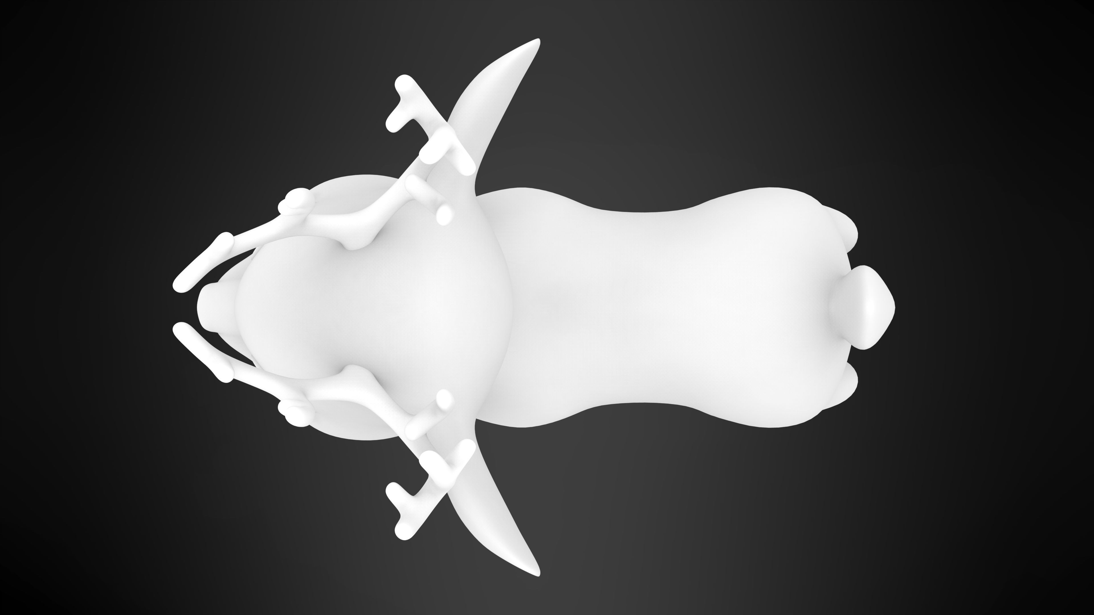 Christmas Reindeer 3D model_9