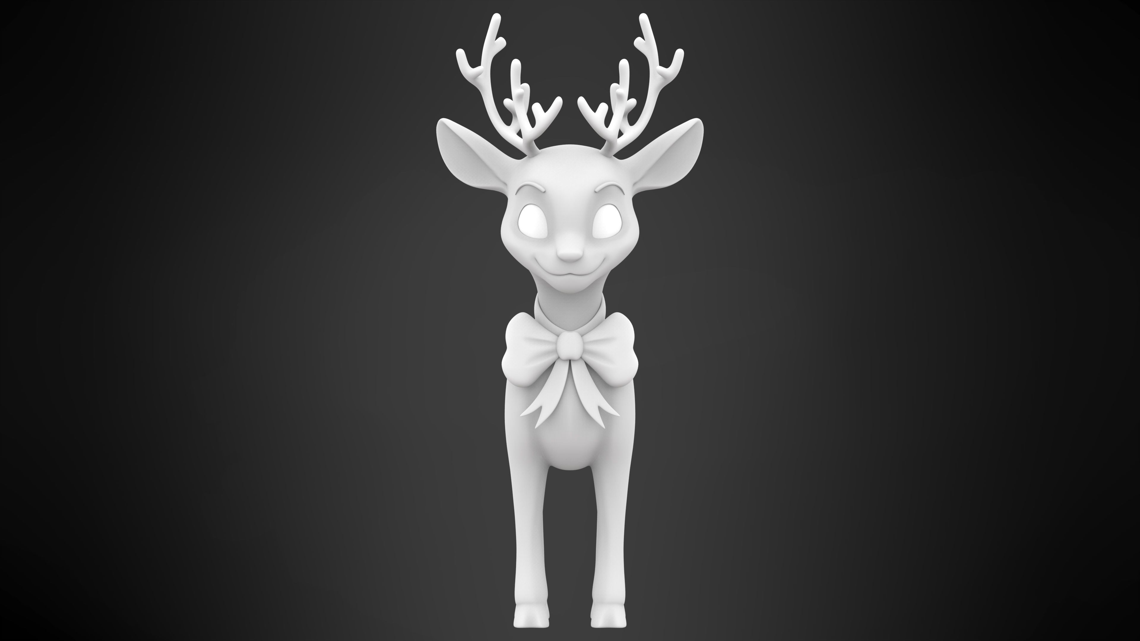 Christmas Reindeer 3D model_6