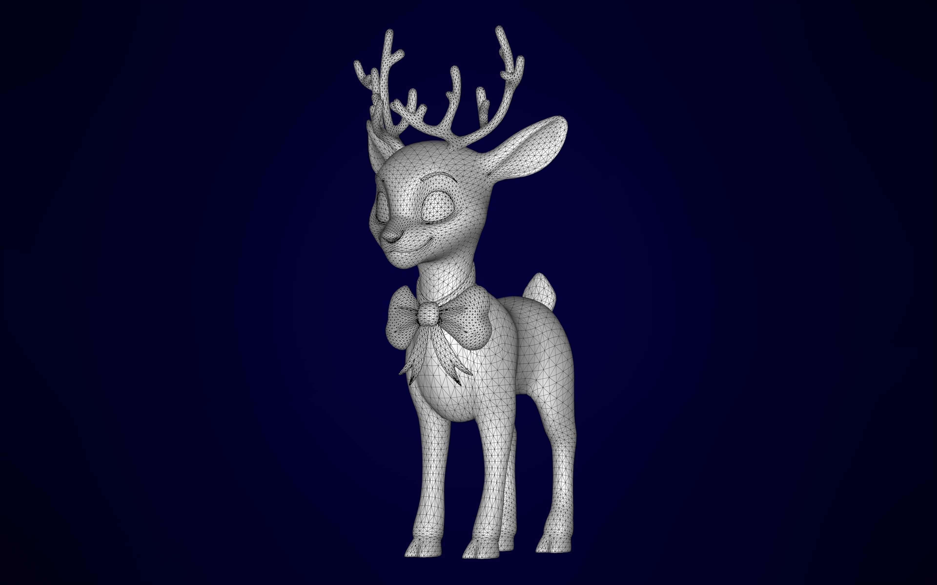 Christmas Reindeer 3D model_10