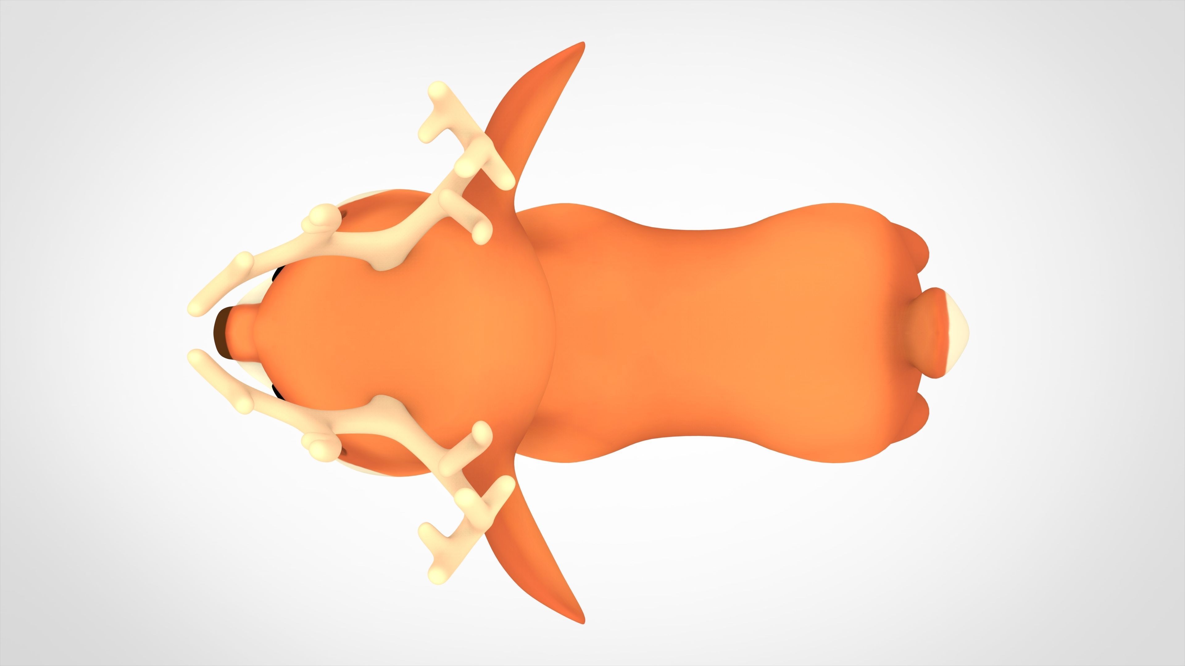 Christmas Reindeer 3D model_4