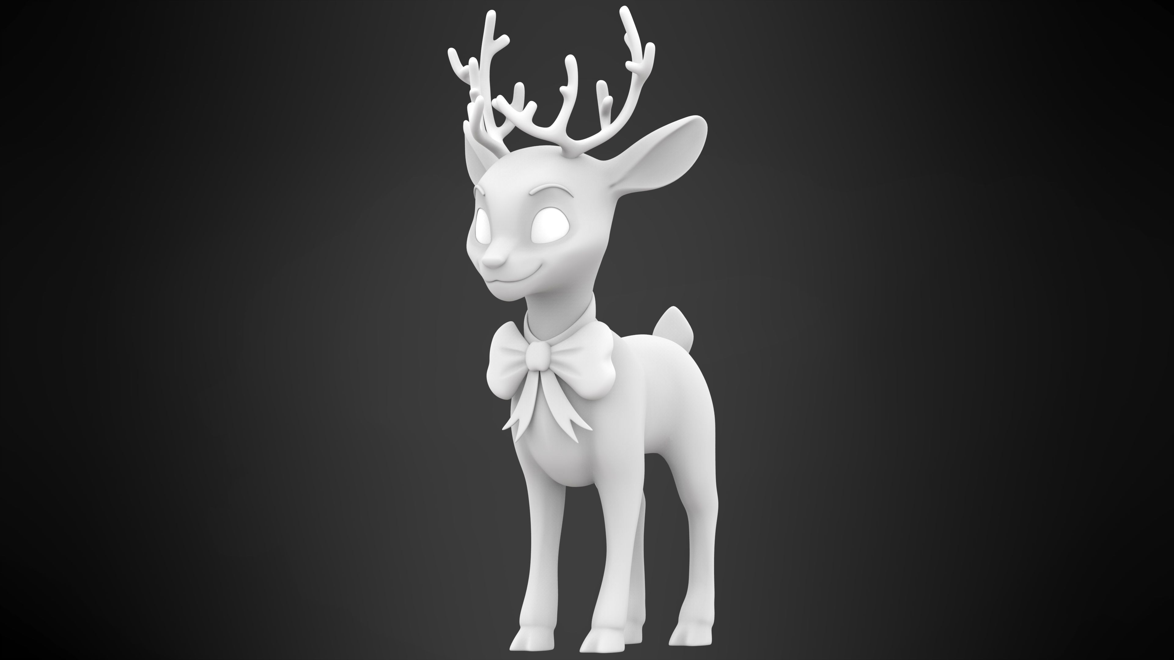 Christmas Reindeer 3D model_5