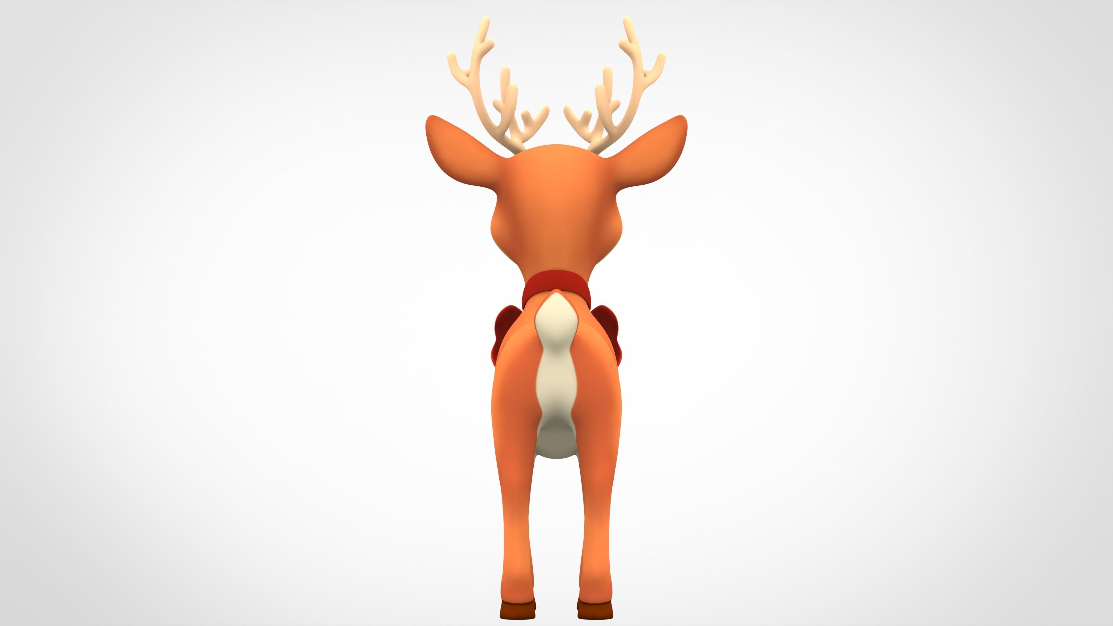 Christmas Reindeer 3D model_3