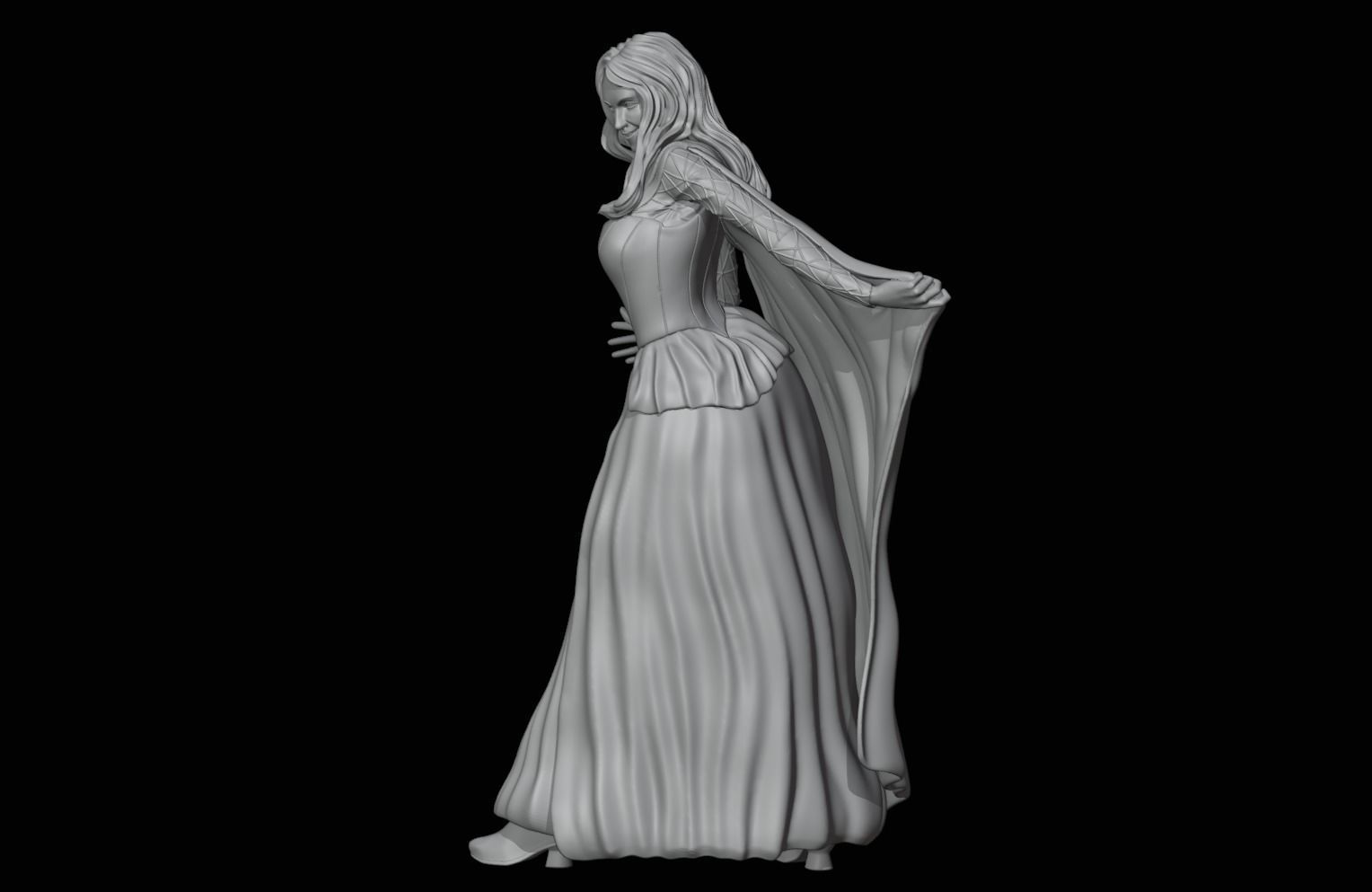 Hocus Pocus Sanderson Sisters - 1to6 statue STL file 3D model 3D print model_27