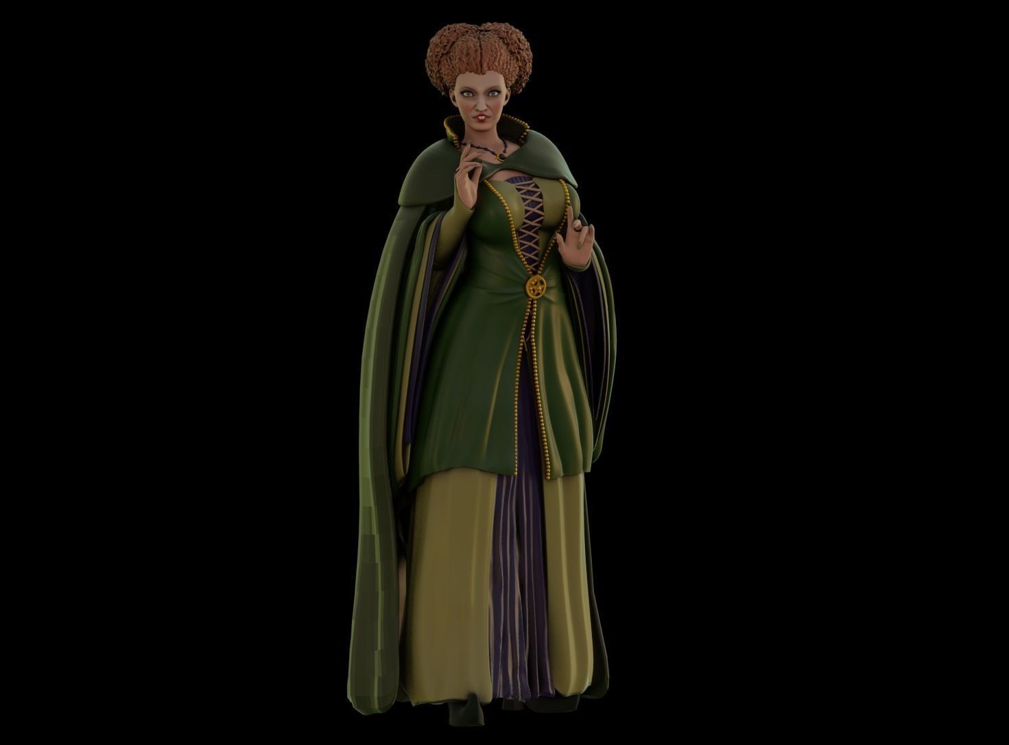 Hocus Pocus Sanderson Sisters - 1to6 statue STL file 3D model 3D print model_4
