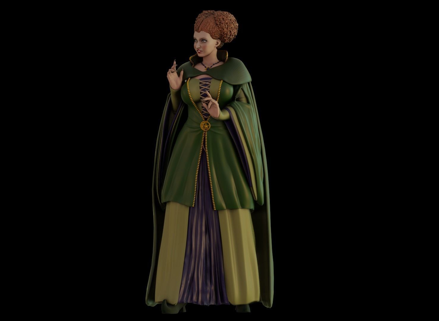 Hocus Pocus Sanderson Sisters - 1to6 statue STL file 3D model 3D print model_5