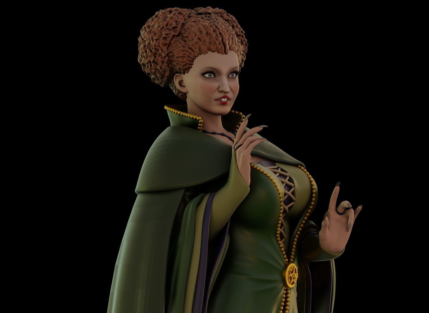 Hocus Pocus Sanderson Sisters - 1to6 statue STL file 3D model 3D print model_12