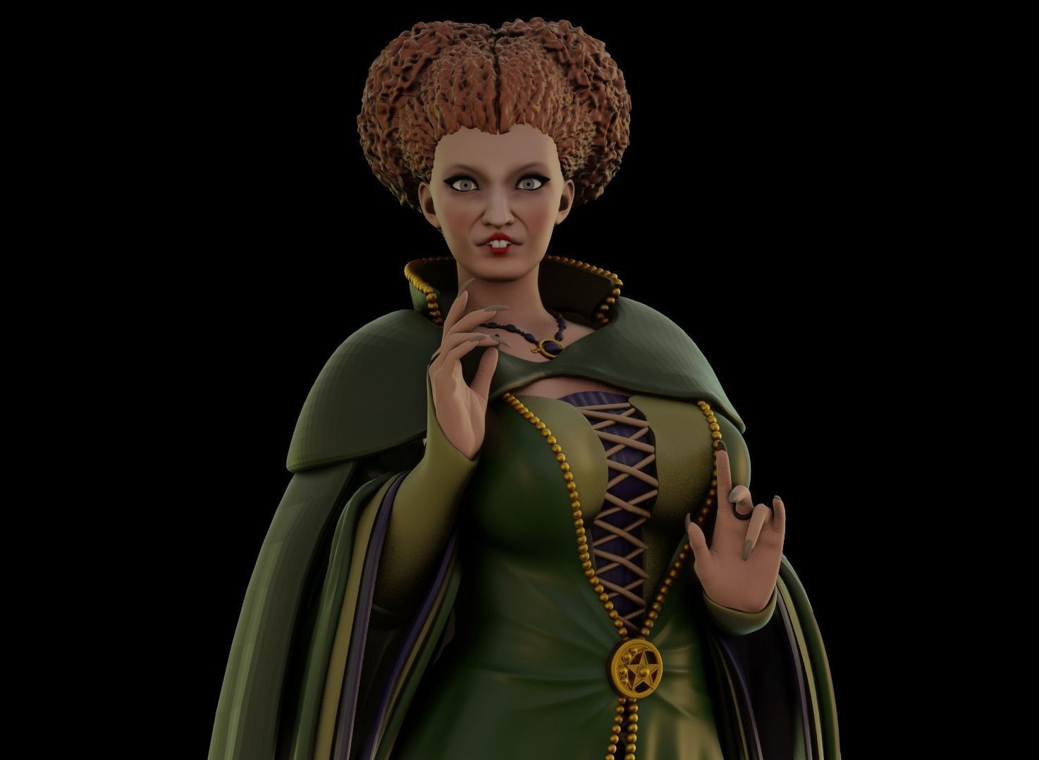 Hocus Pocus Sanderson Sisters - 1to6 statue STL file 3D model 3D print model_10