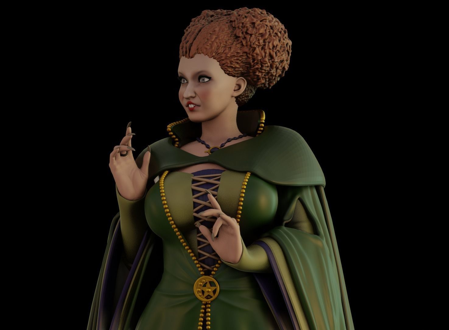 Hocus Pocus Sanderson Sisters - 1to6 statue STL file 3D model 3D print model_11