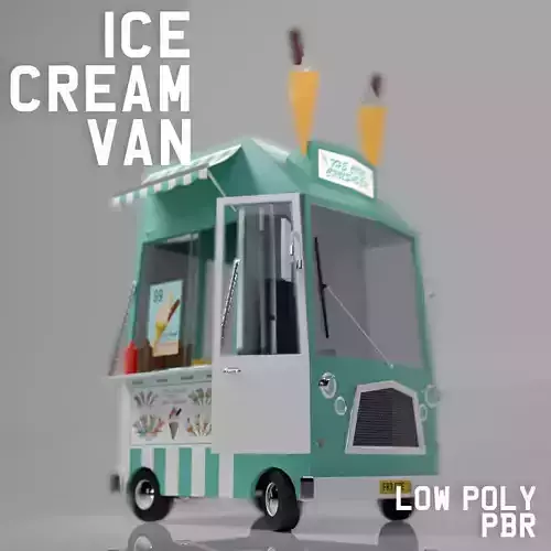 Cartoon Ice Cream Van