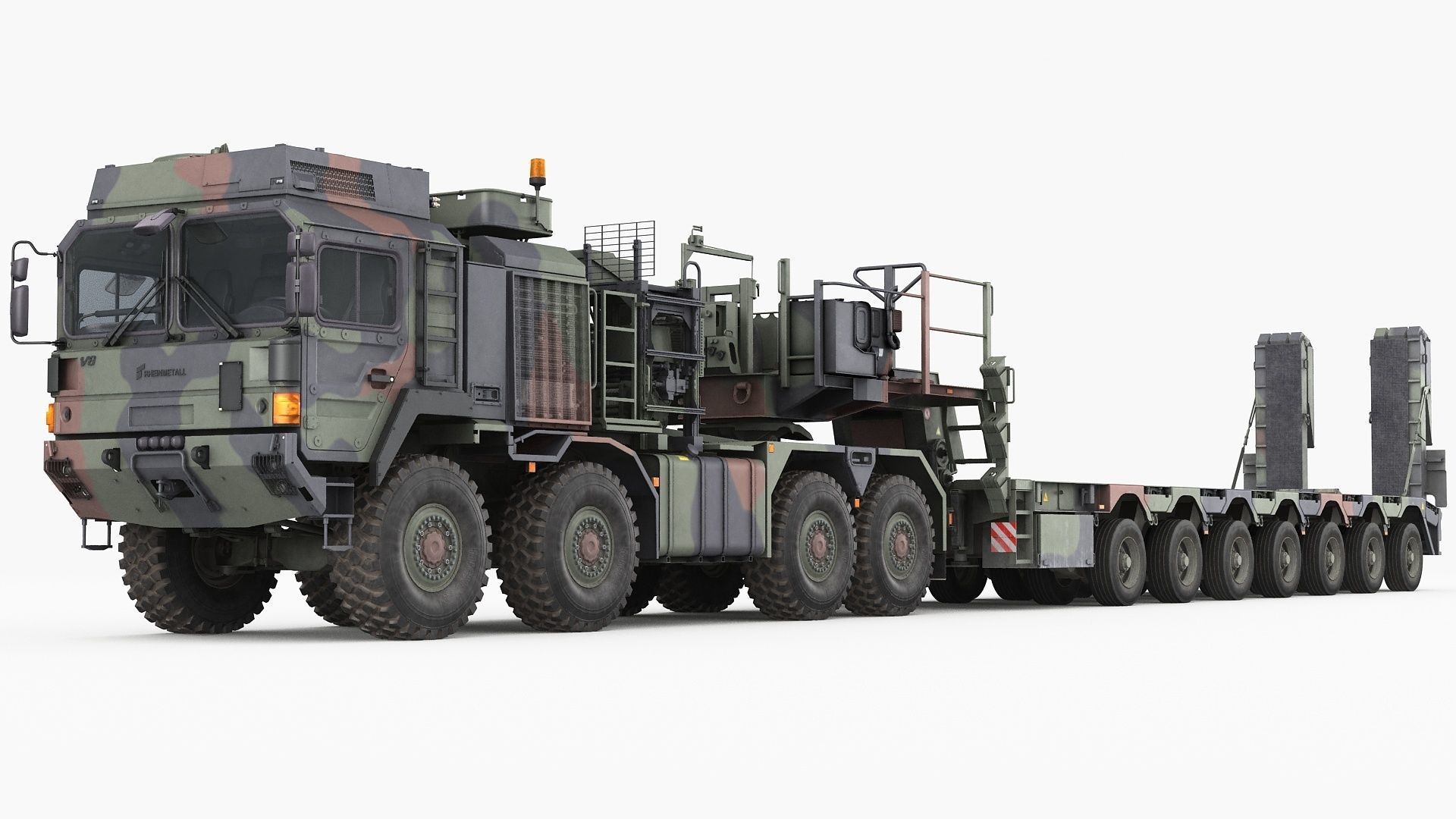 RMMV HX81 truck tractor with semi-trailer SaAnh70t 3D model_1
