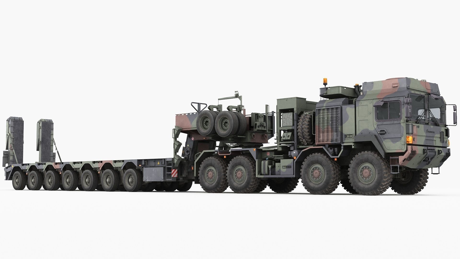 RMMV HX81 truck tractor with semi-trailer SaAnh70t 3D model_2