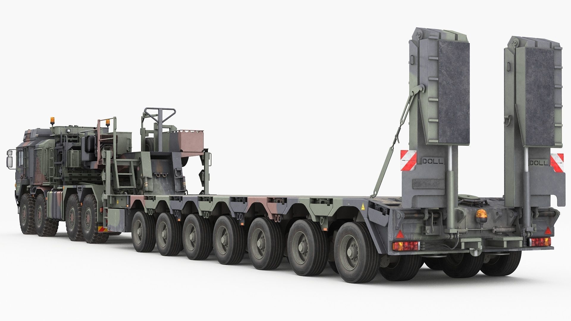 RMMV HX81 truck tractor with semi-trailer SaAnh70t 3D model_4