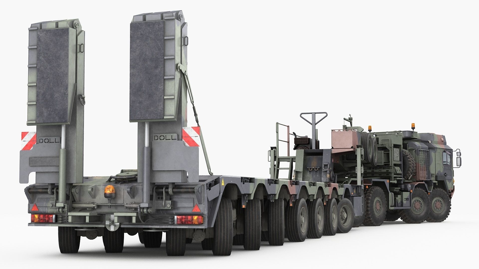 RMMV HX81 truck tractor with semi-trailer SaAnh70t 3D model_3