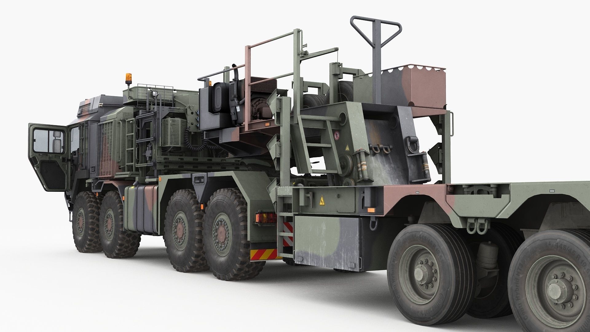 RMMV HX81 truck tractor with semi-trailer SaAnh70t 3D model_11