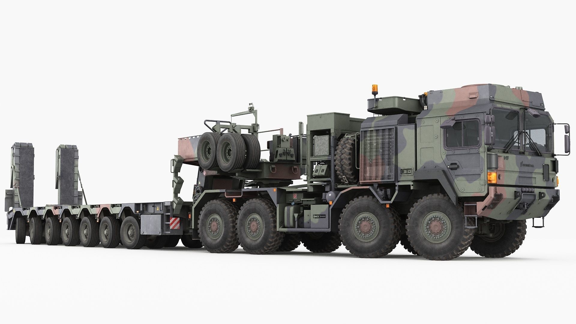 RMMV HX81 truck tractor with semi-trailer SaAnh70t 3D model_17