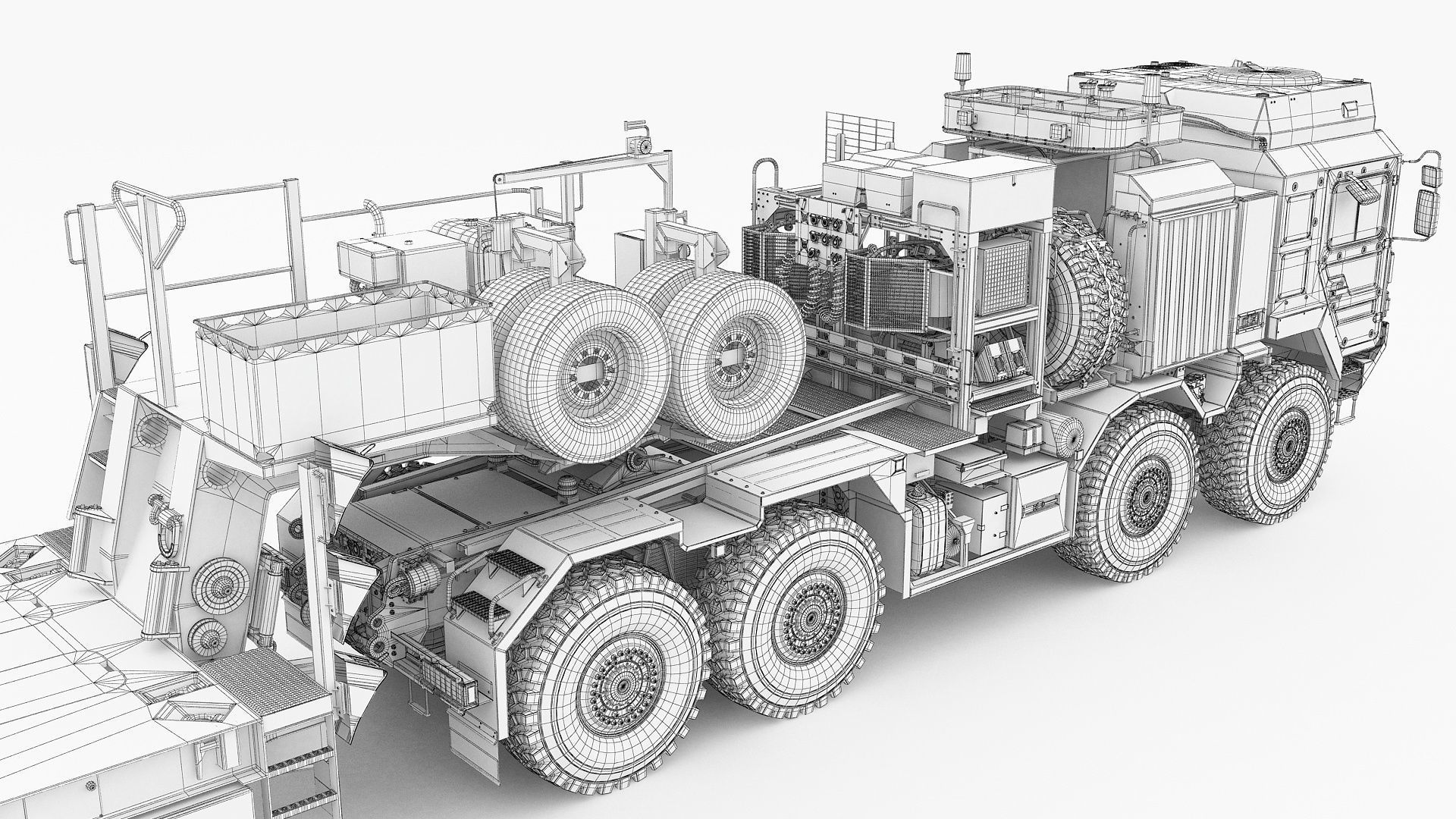 RMMV HX81 truck tractor with semi-trailer SaAnh70t 3D model_24
