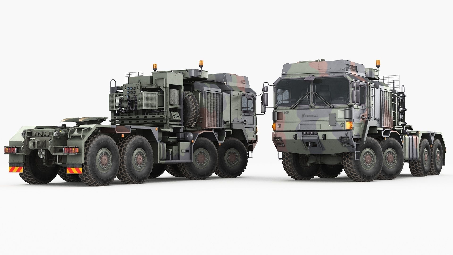 RMMV HX81 truck tractor with semi-trailer SaAnh70t 3D model_6