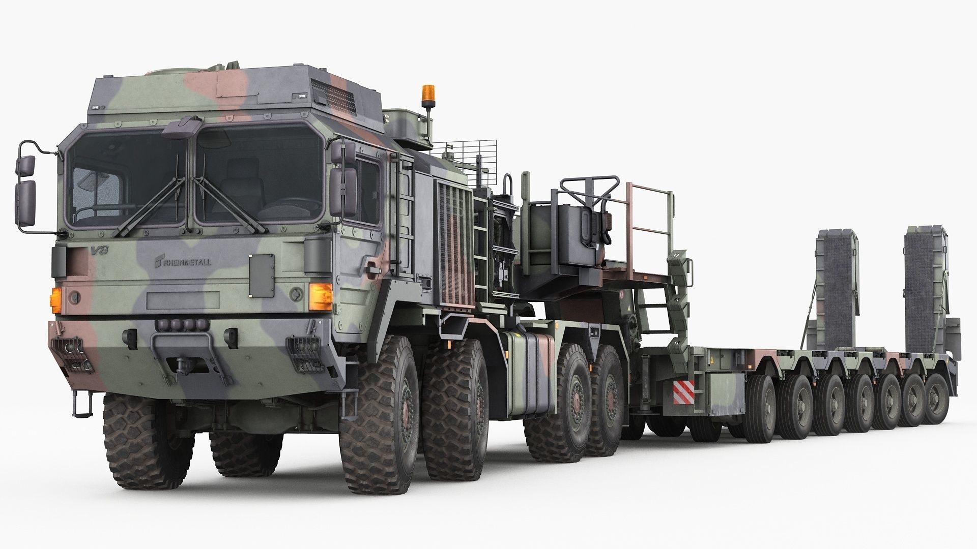 RMMV HX81 truck tractor with semi-trailer SaAnh70t 3D model_5