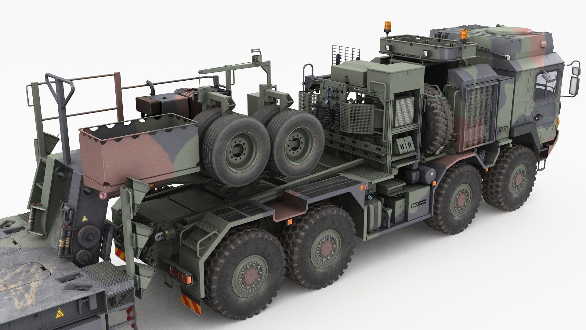 RMMV HX81 truck tractor with semi-trailer SaAnh70t 3D model_12