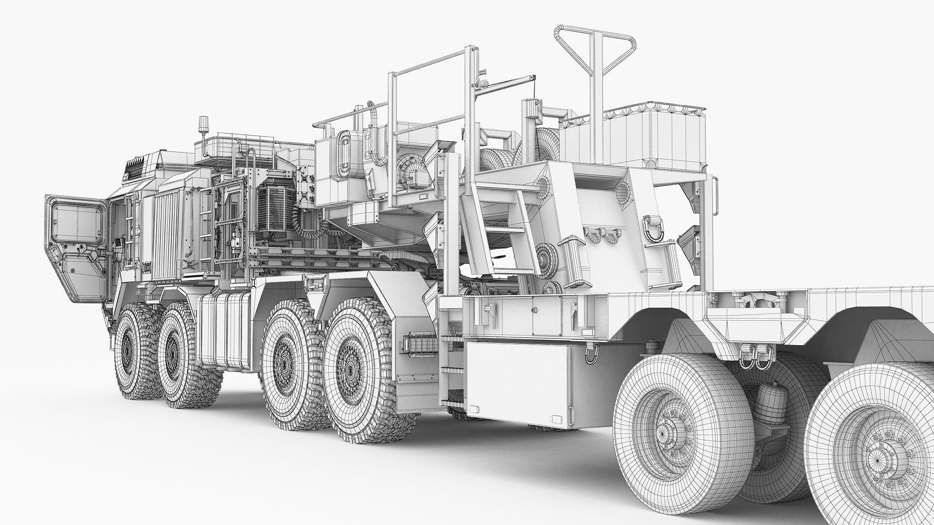 RMMV HX81 truck tractor with semi-trailer SaAnh70t 3D model_23