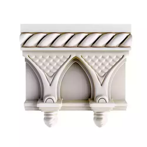 Cornice In Oriental Style 3D model