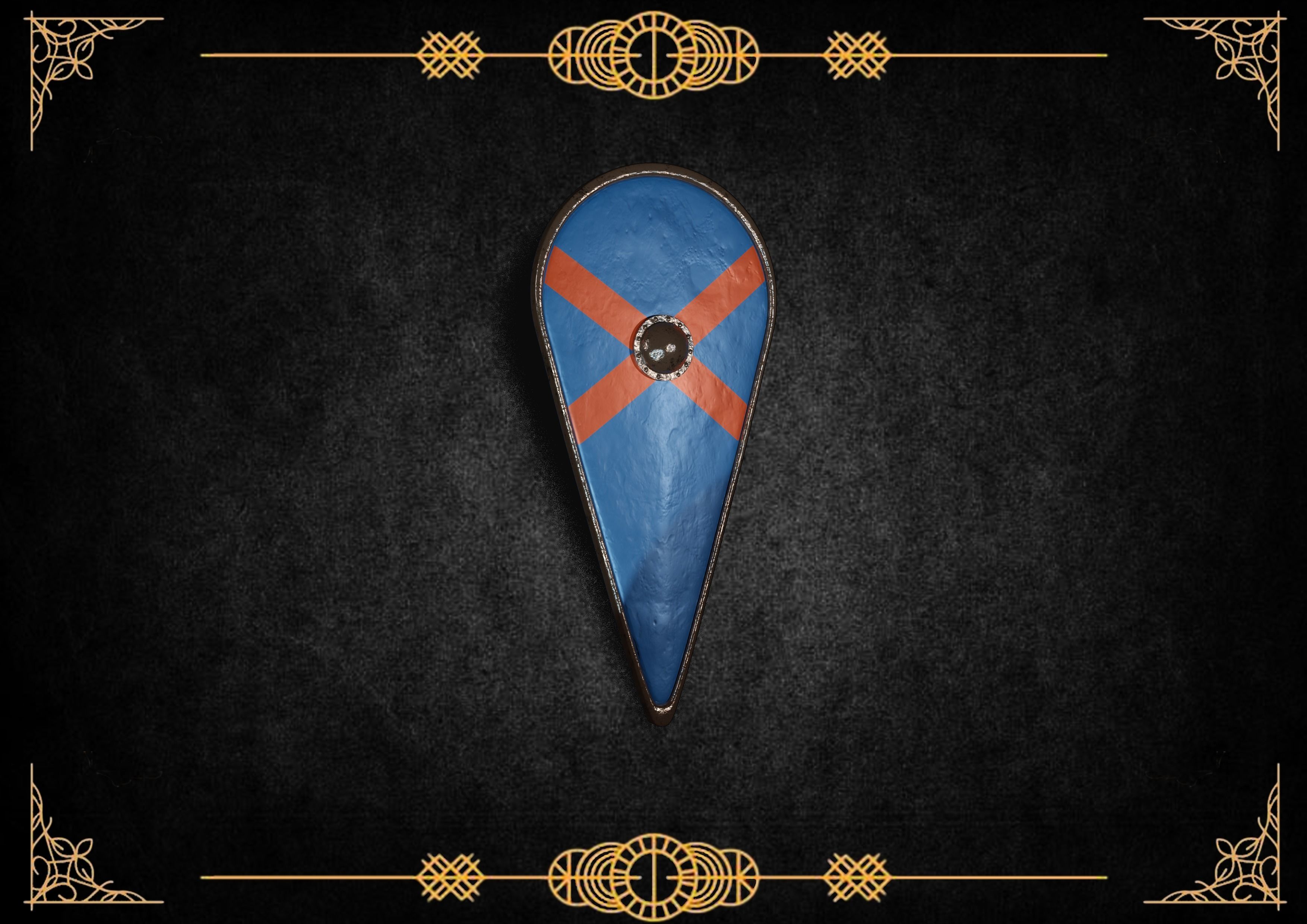 shields pack Low-poly 3D model_7