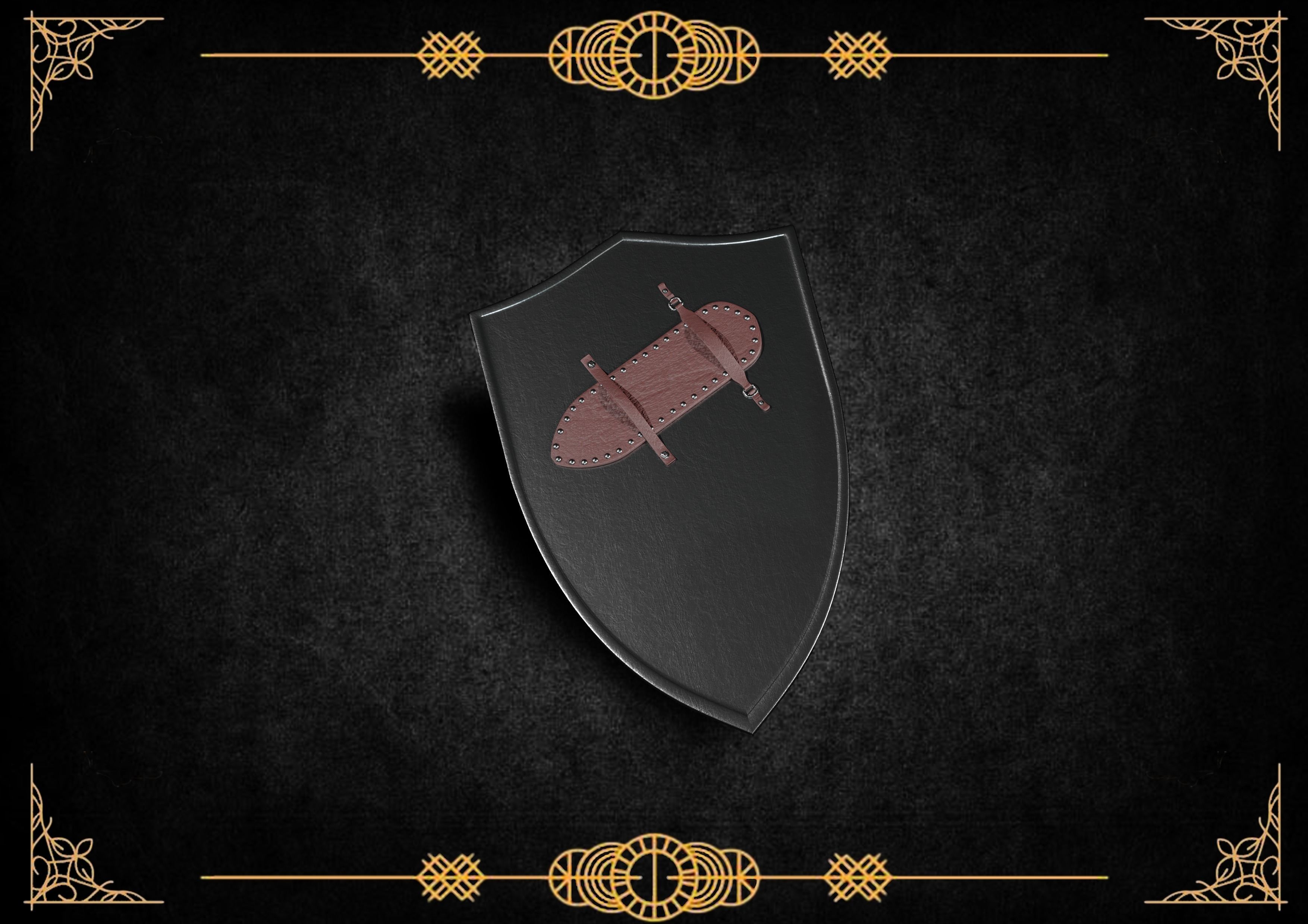 shields pack Low-poly 3D model_2