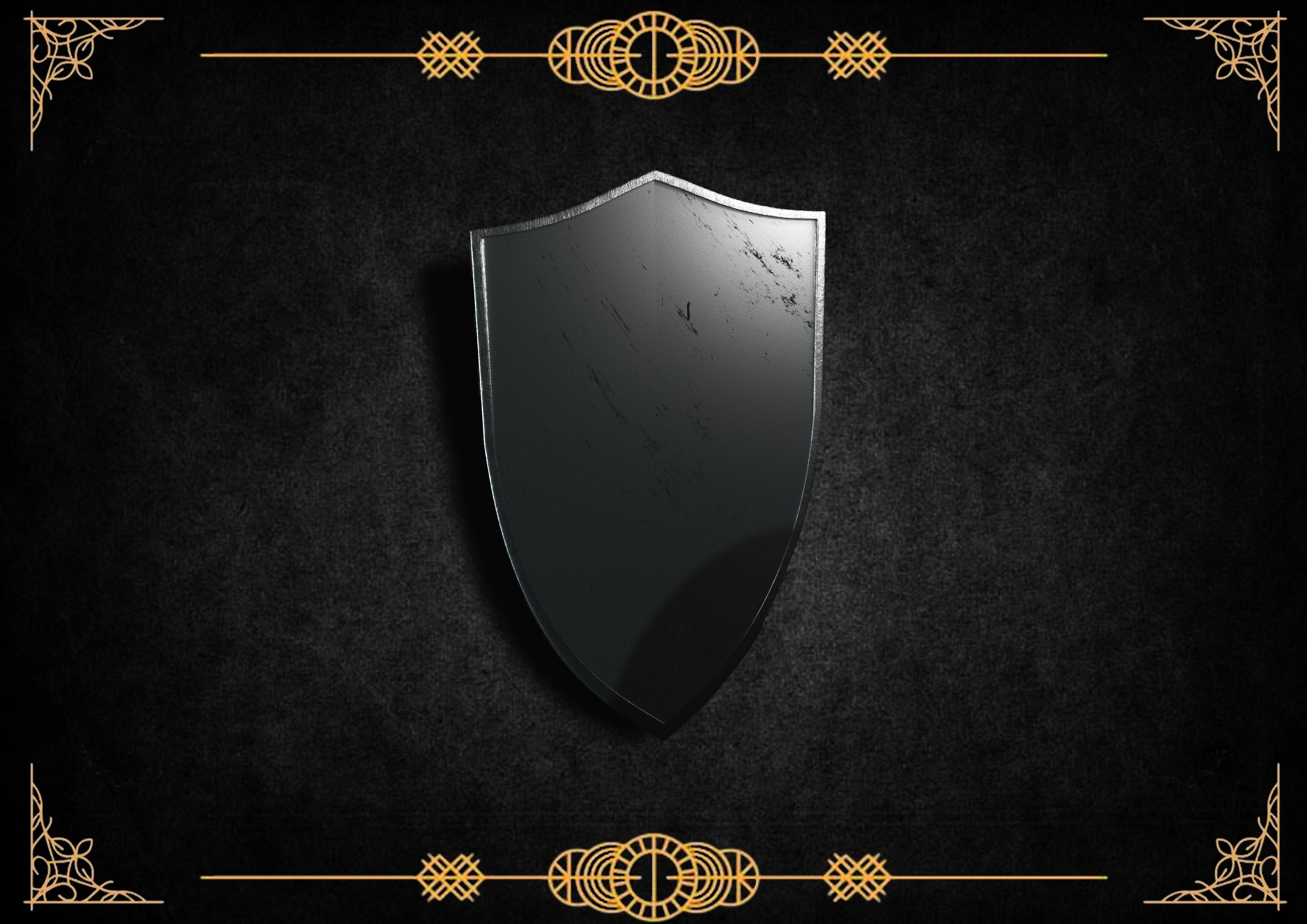 shields pack Low-poly 3D model_17