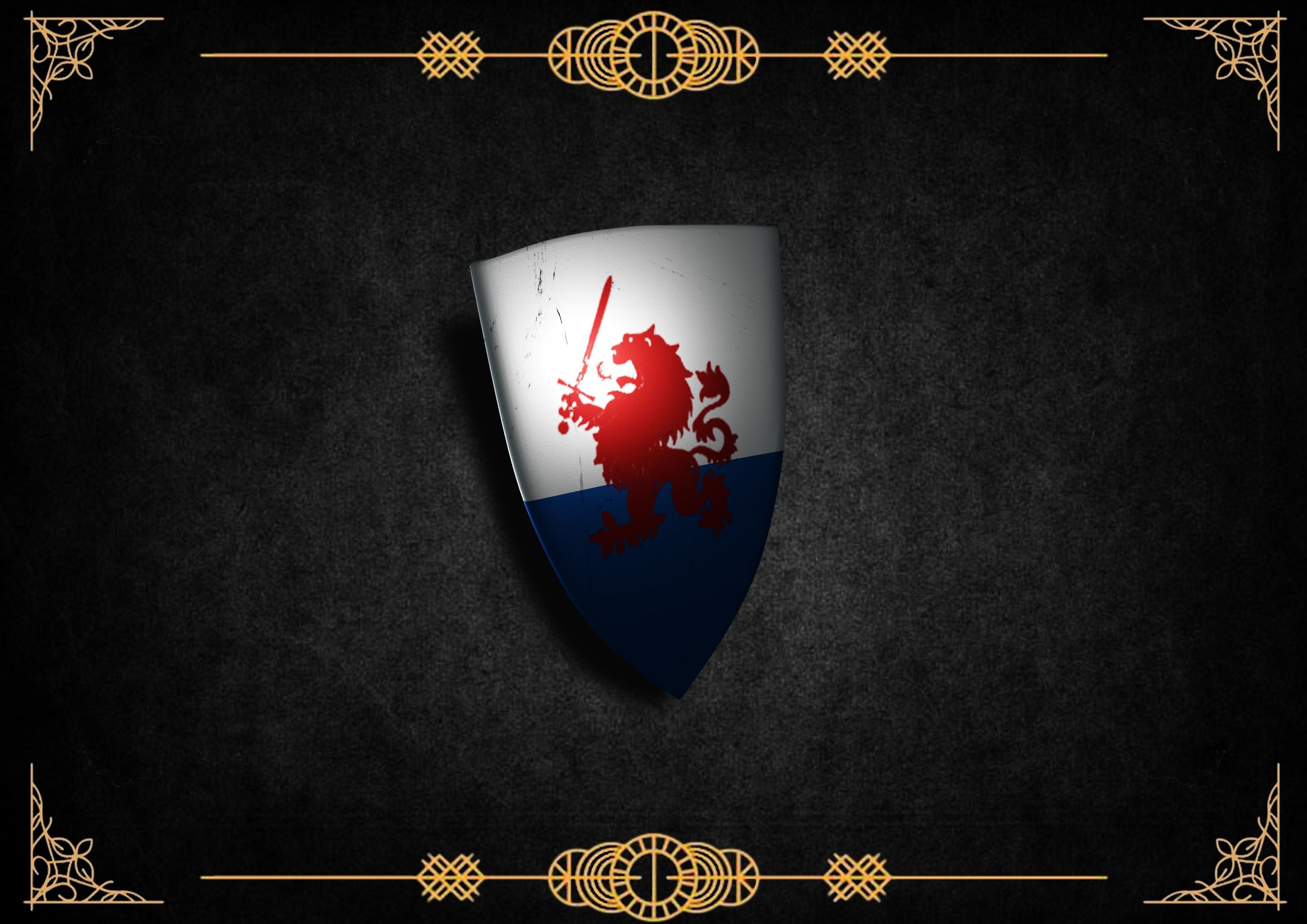 shields pack Low-poly 3D model_25