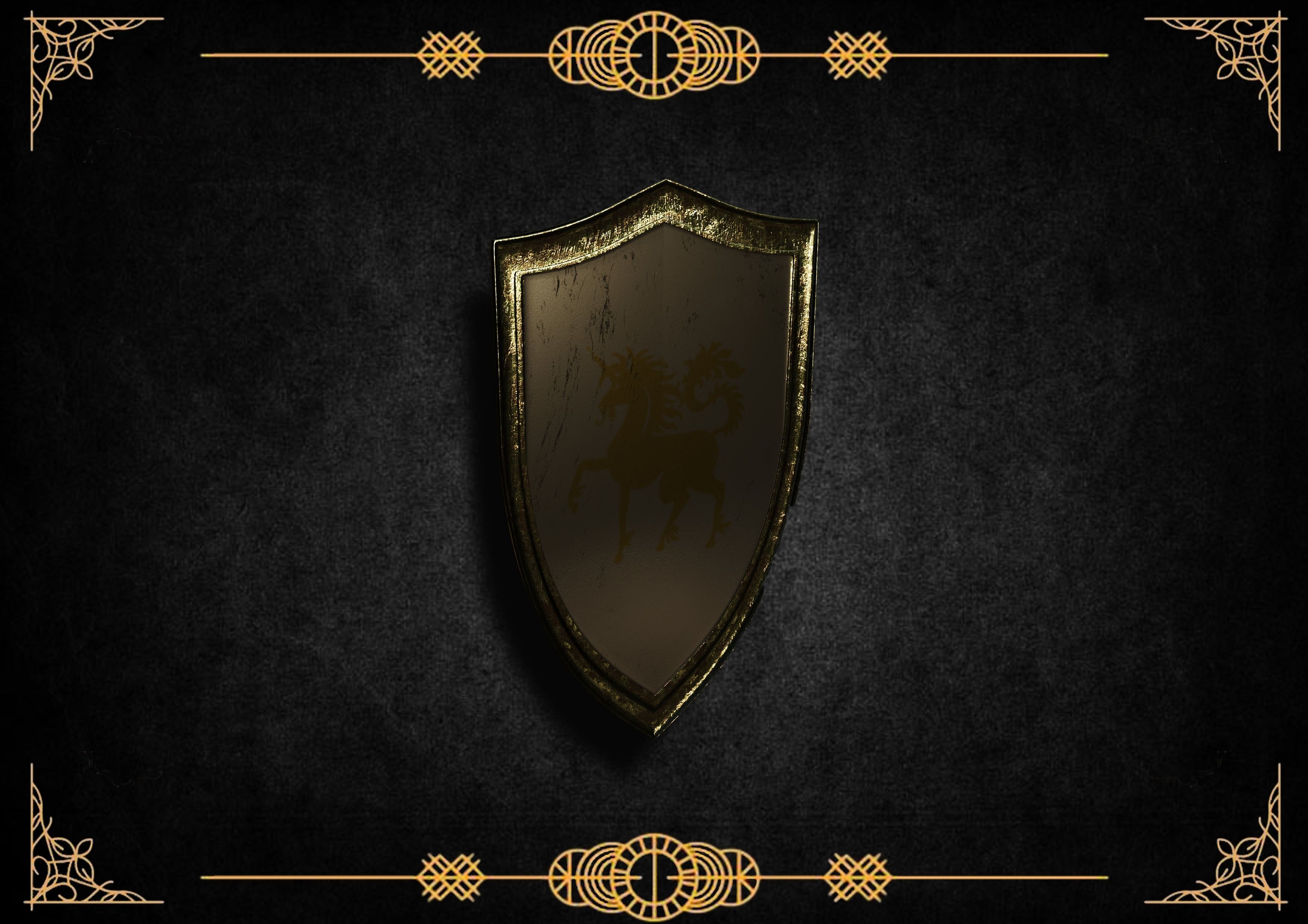 shields pack Low-poly 3D model_27