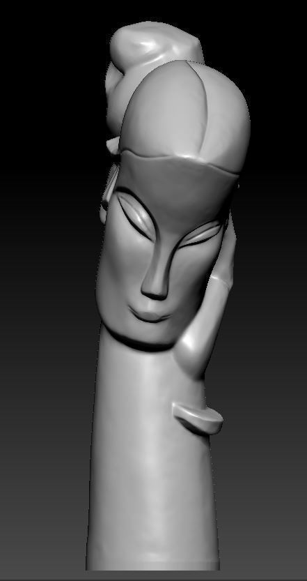 Art statue 3D model_5