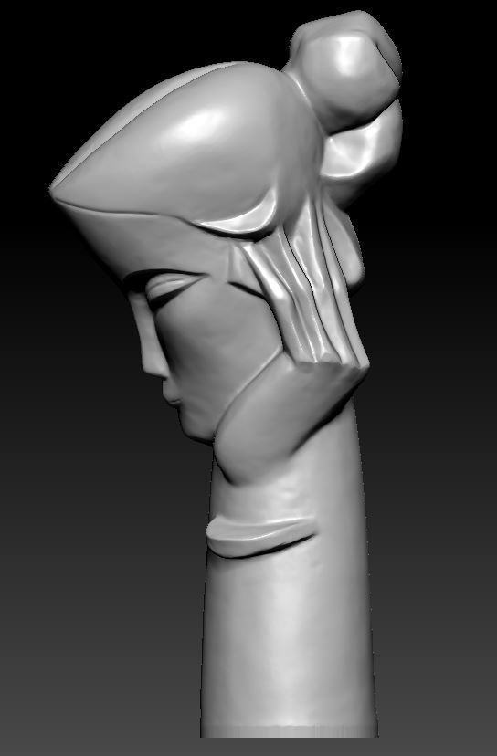Art statue 3D model_2