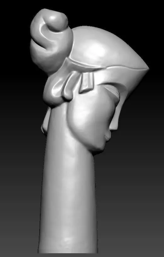 Art statue 3D model_0