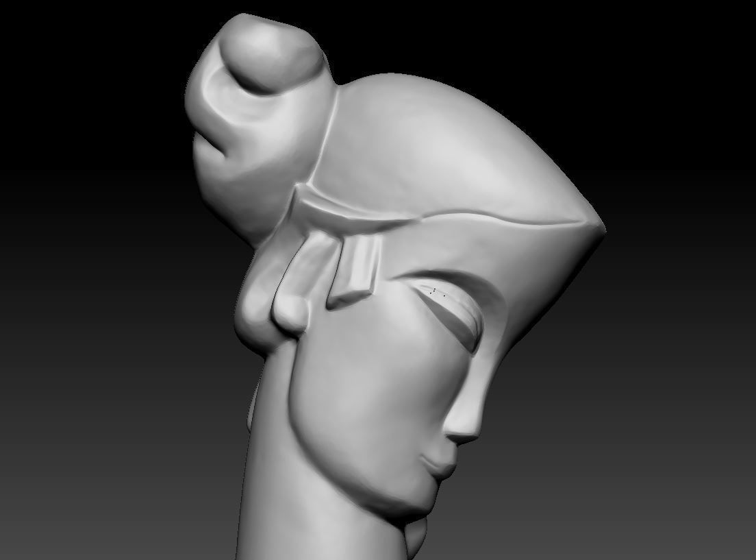 Art statue 3D model_4