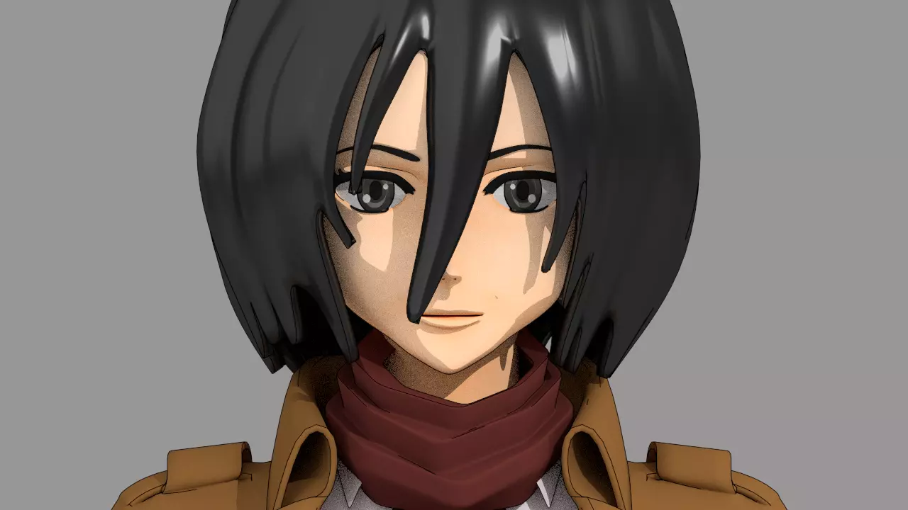Shingeki No Kyojin Mikasa - Animes VOSTFR Free 3D model