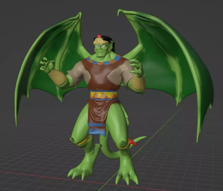 gargoyles maya jade 3D print model_0