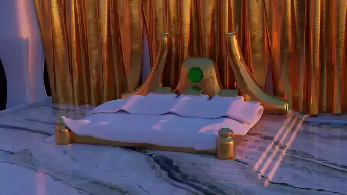 Golden bed