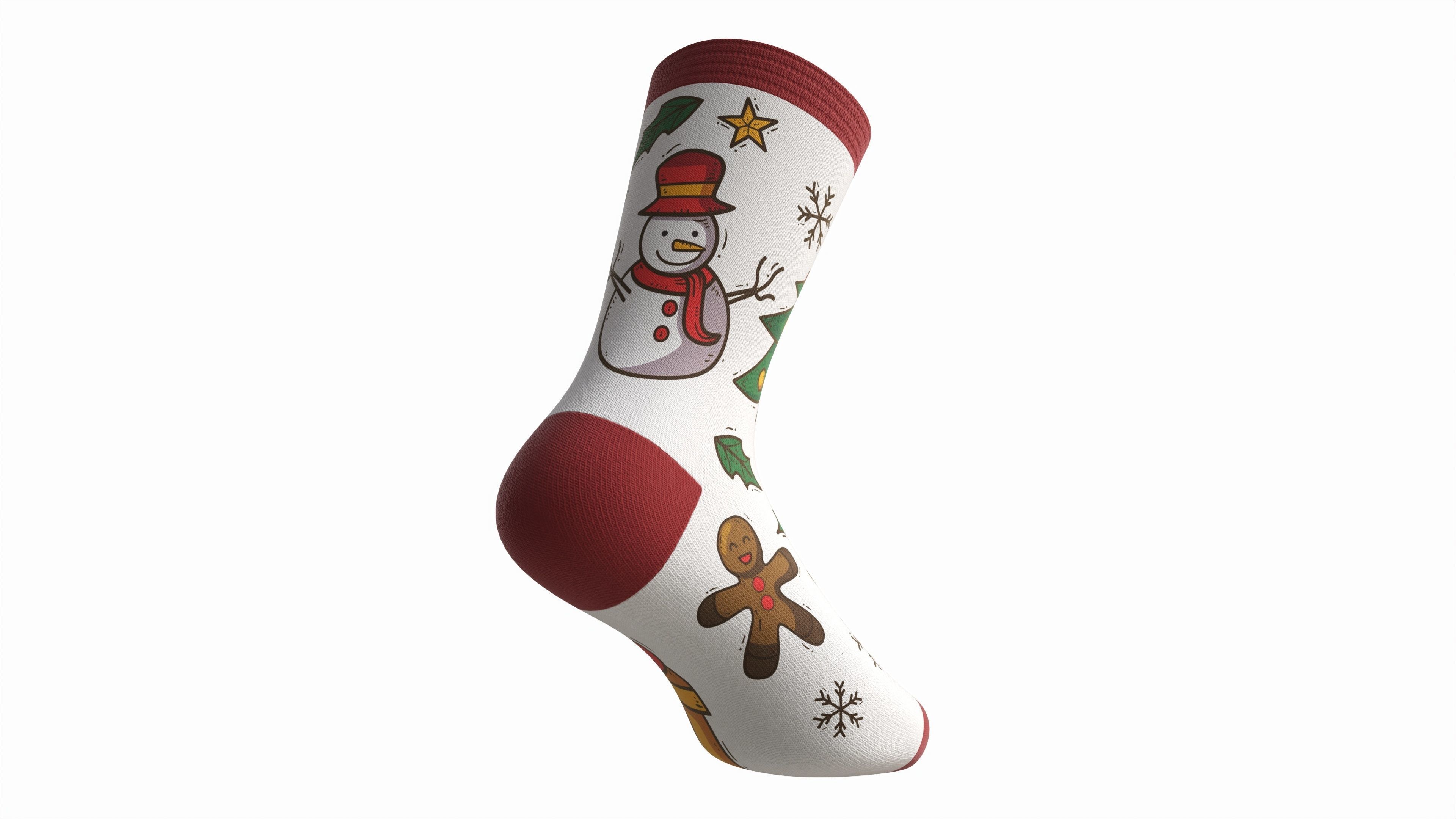 Christmas sock 3D model_3