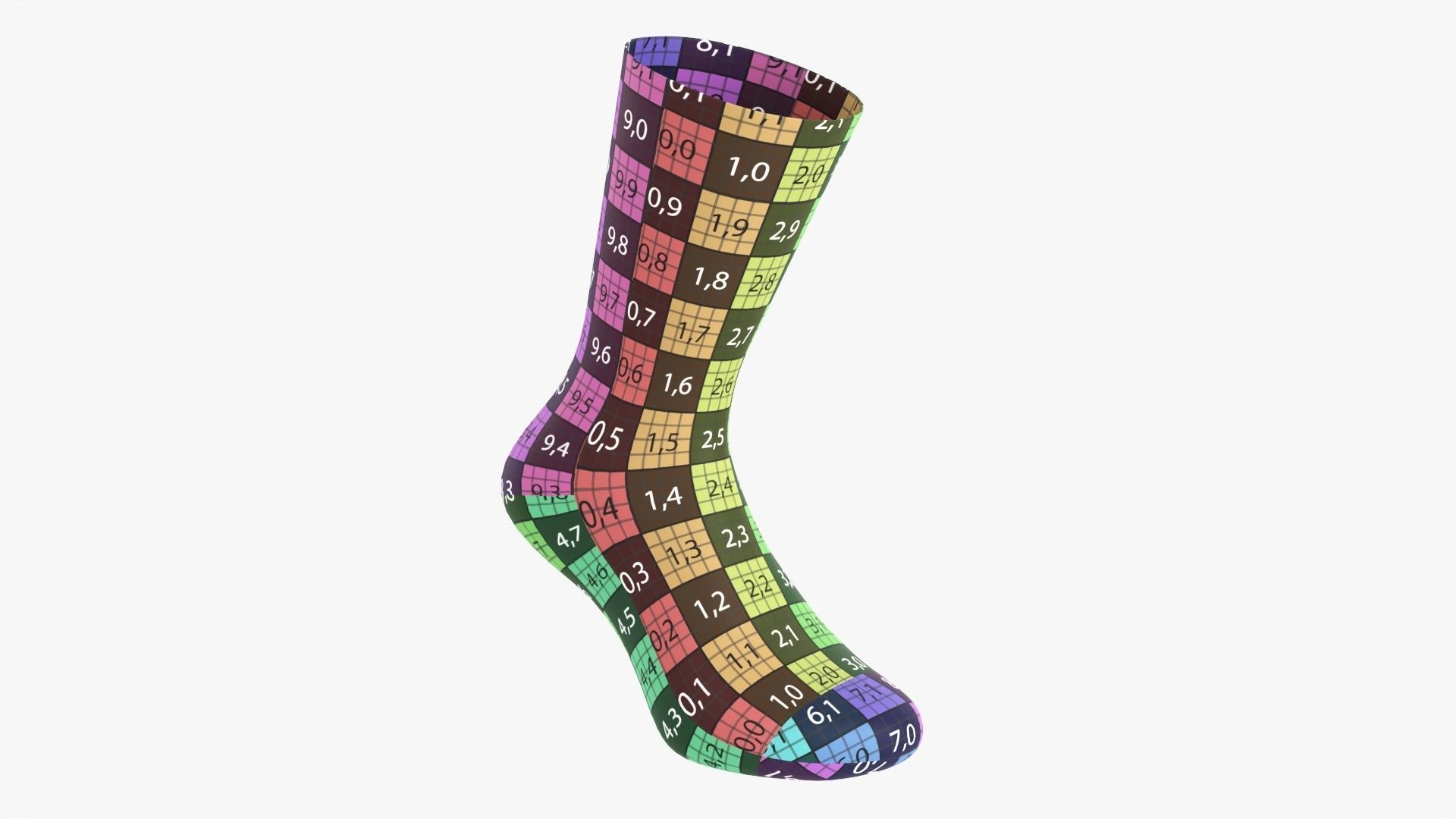 Christmas sock 3D model_12