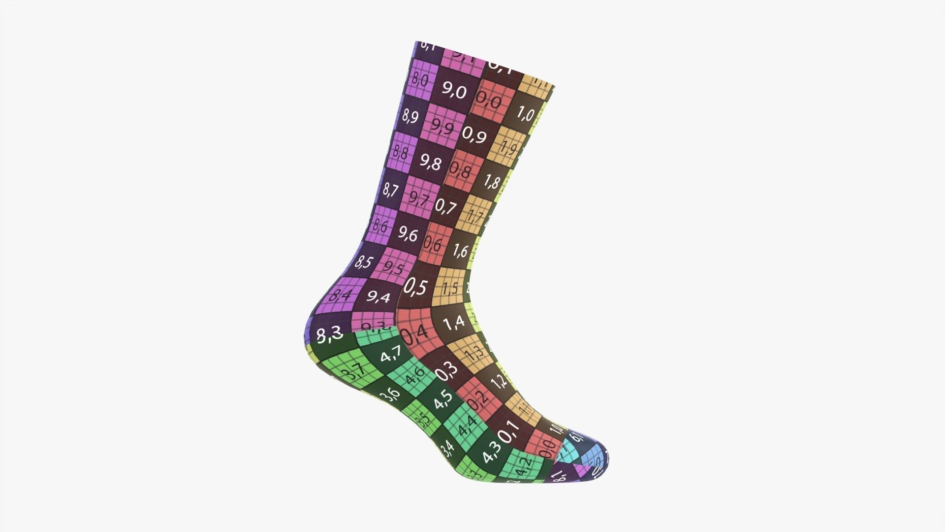Christmas sock 3D model_16
