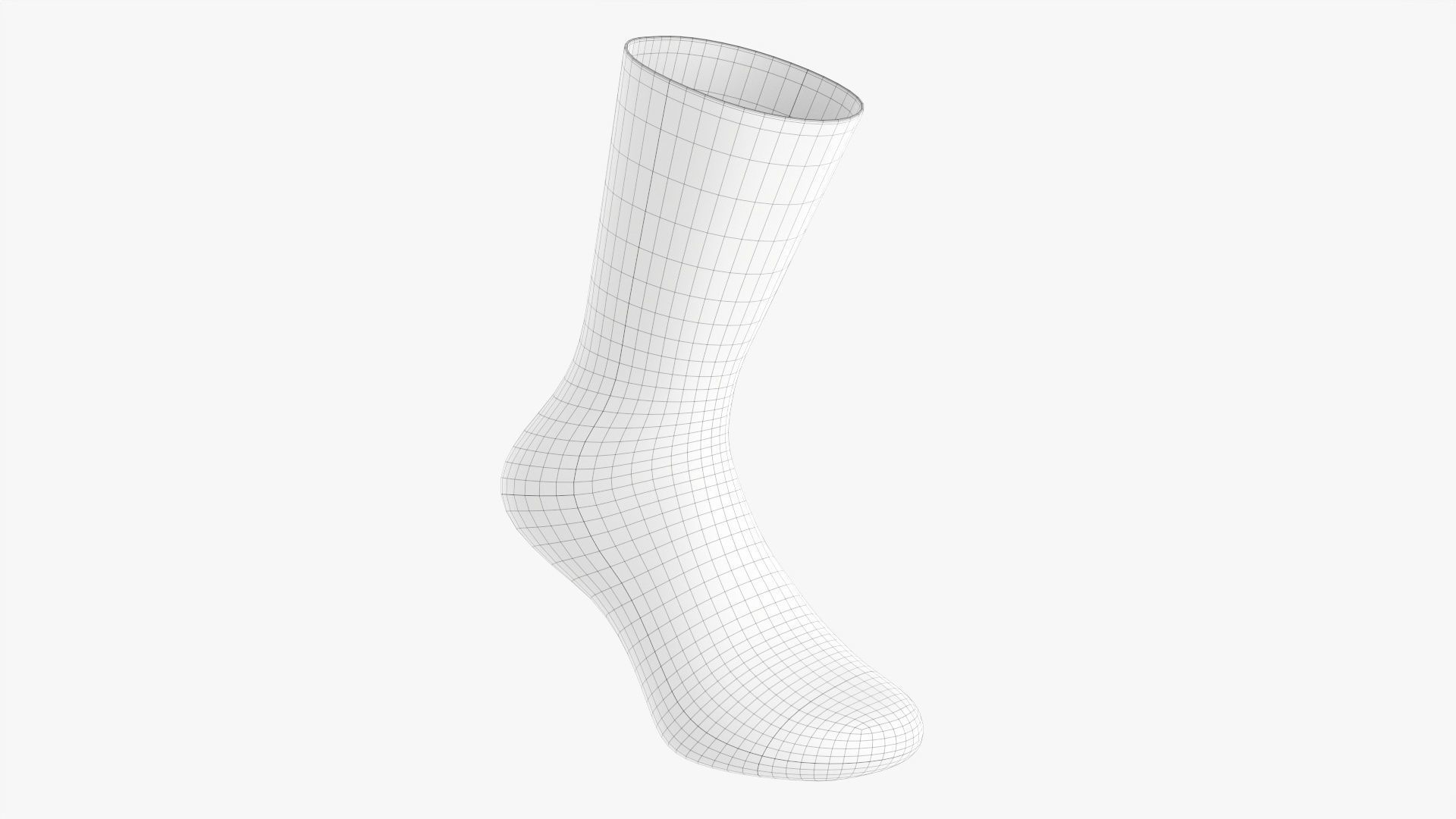 Christmas sock 3D model_6