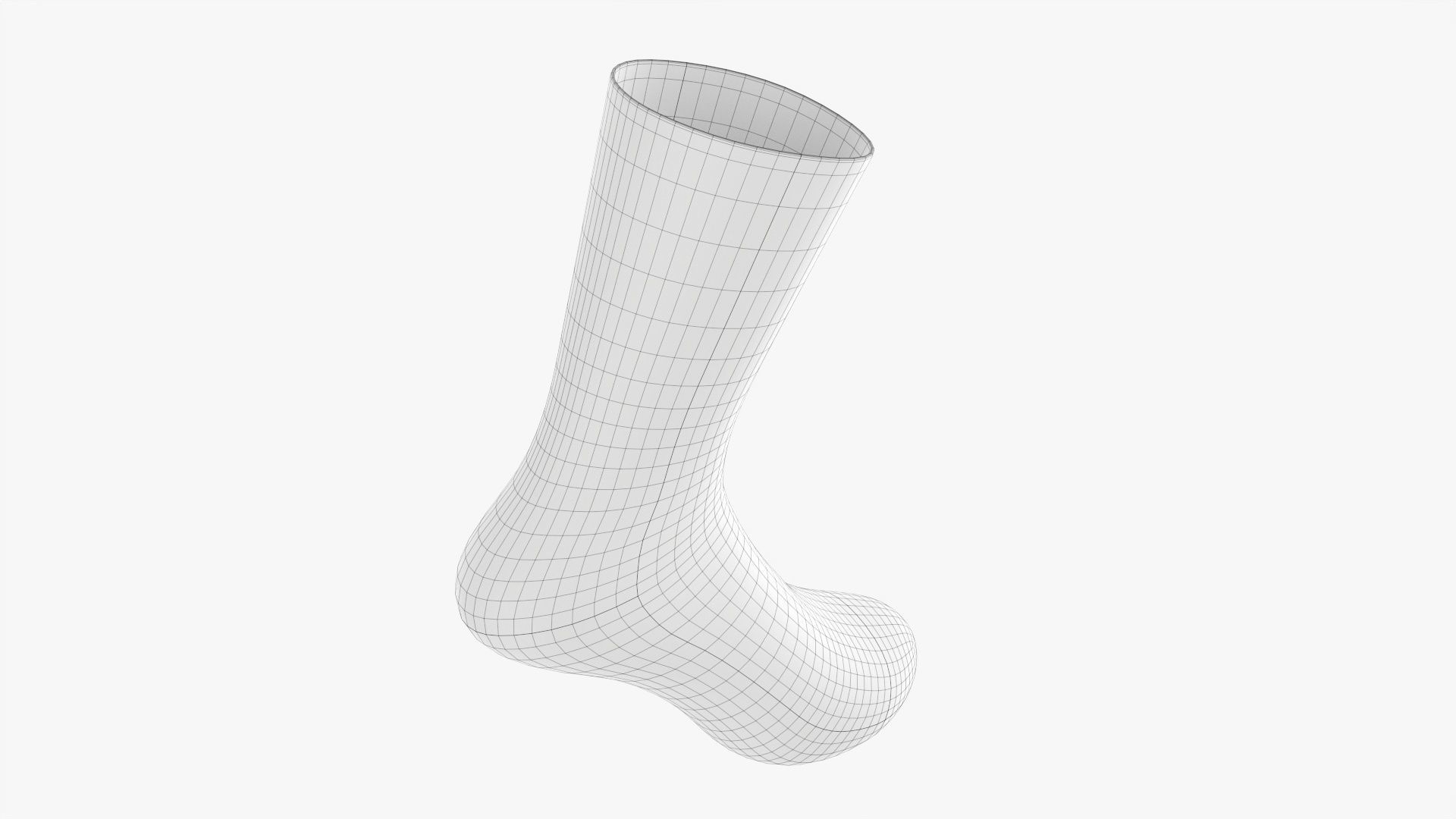Christmas sock 3D model_7