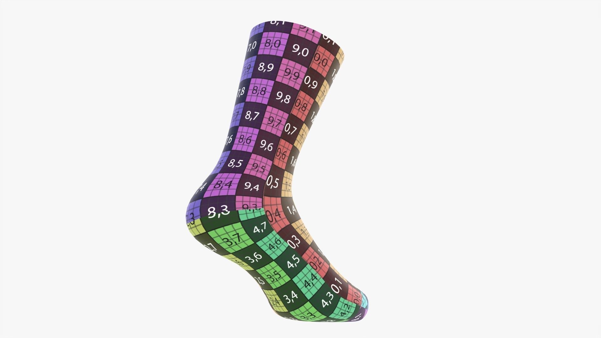 Christmas sock 3D model_14